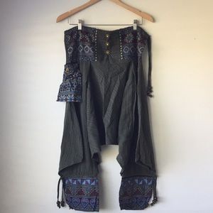 Harem Pants with Bells NWOT Imported